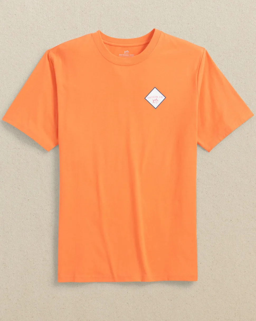 Anchor At Sunset Short Sleeve T-Shirt