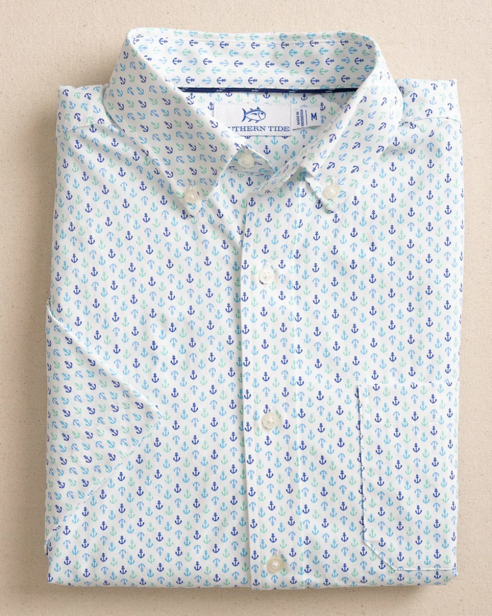 Anchors Away Intercoastal Short Sleeve Sport Shirt