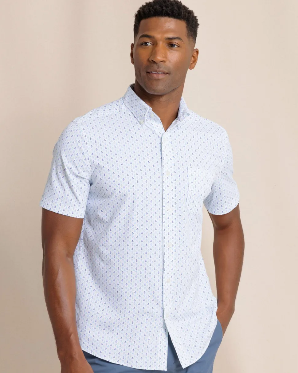Anchors Away Intercoastal Short Sleeve Sport Shirt
