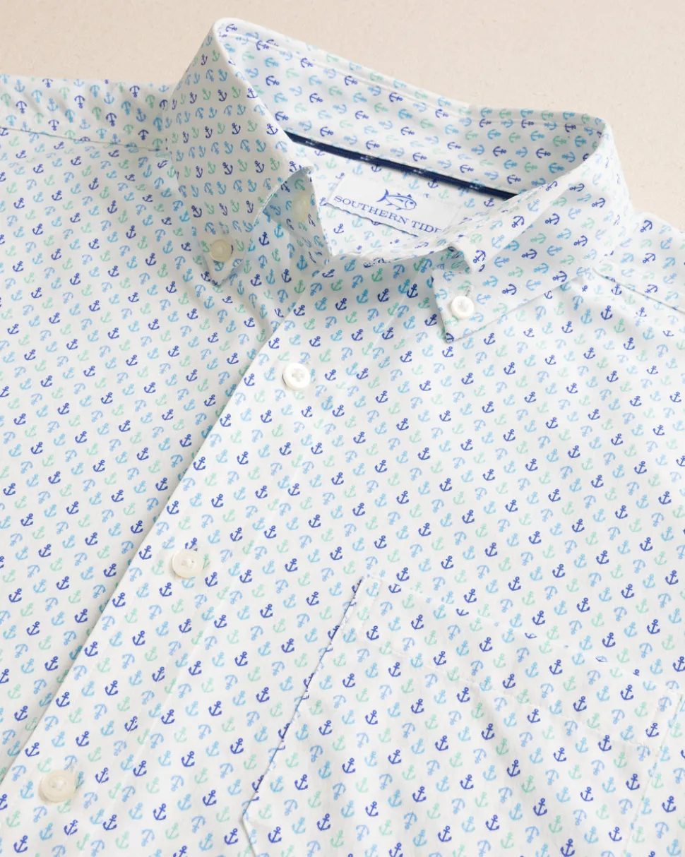 Anchors Away Intercoastal Short Sleeve Sport Shirt