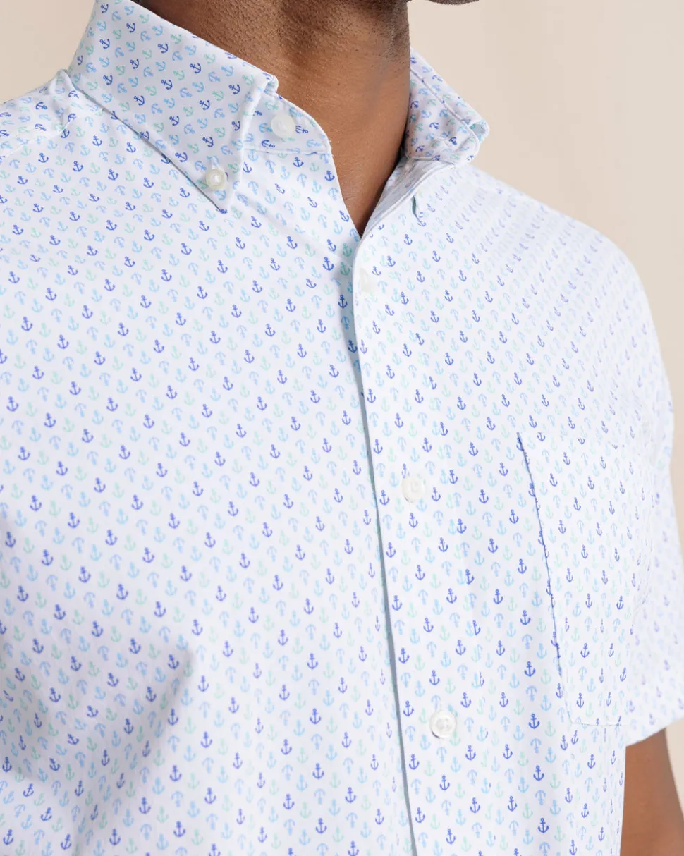 Anchors Away Intercoastal Short Sleeve Sport Shirt
