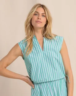 Annalise Side Tie Stripe Top