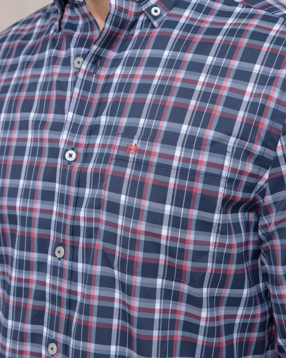 Bellinger Intercoastal Plaid Long Sleeve Sport Shirt