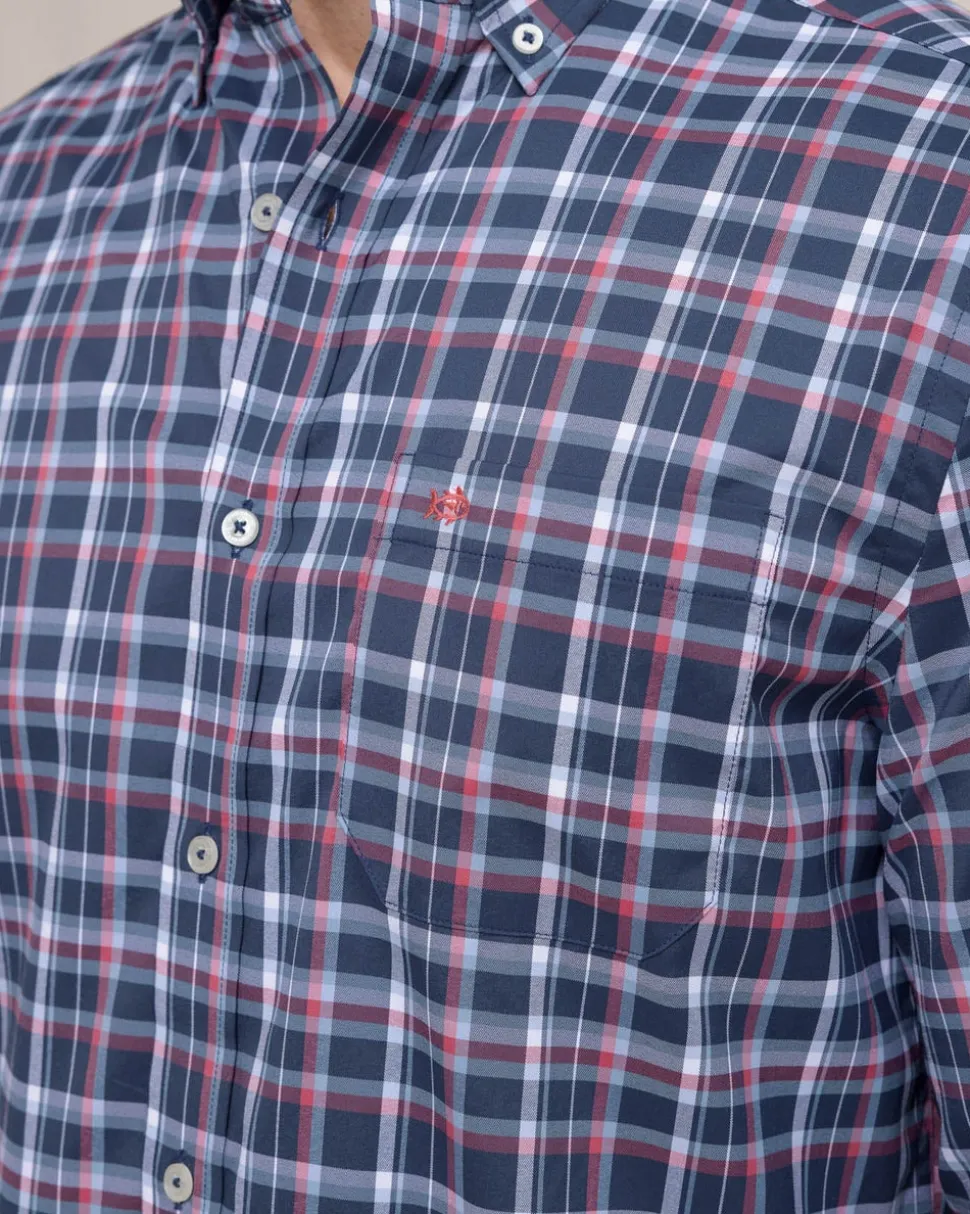 Bellinger Intercoastal Plaid Long Sleeve Sport Shirt