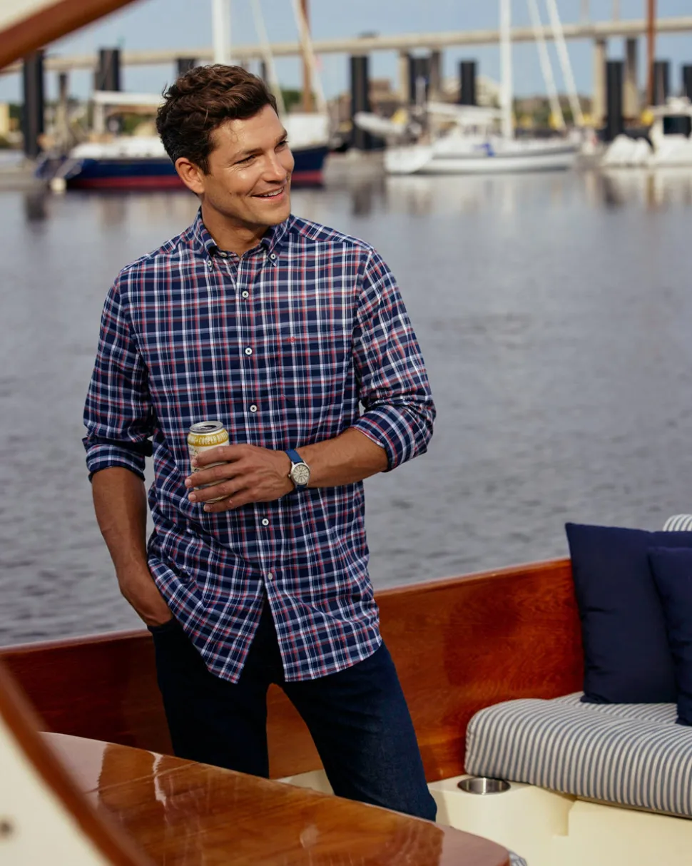 Bellinger Intercoastal Plaid Long Sleeve Sport Shirt