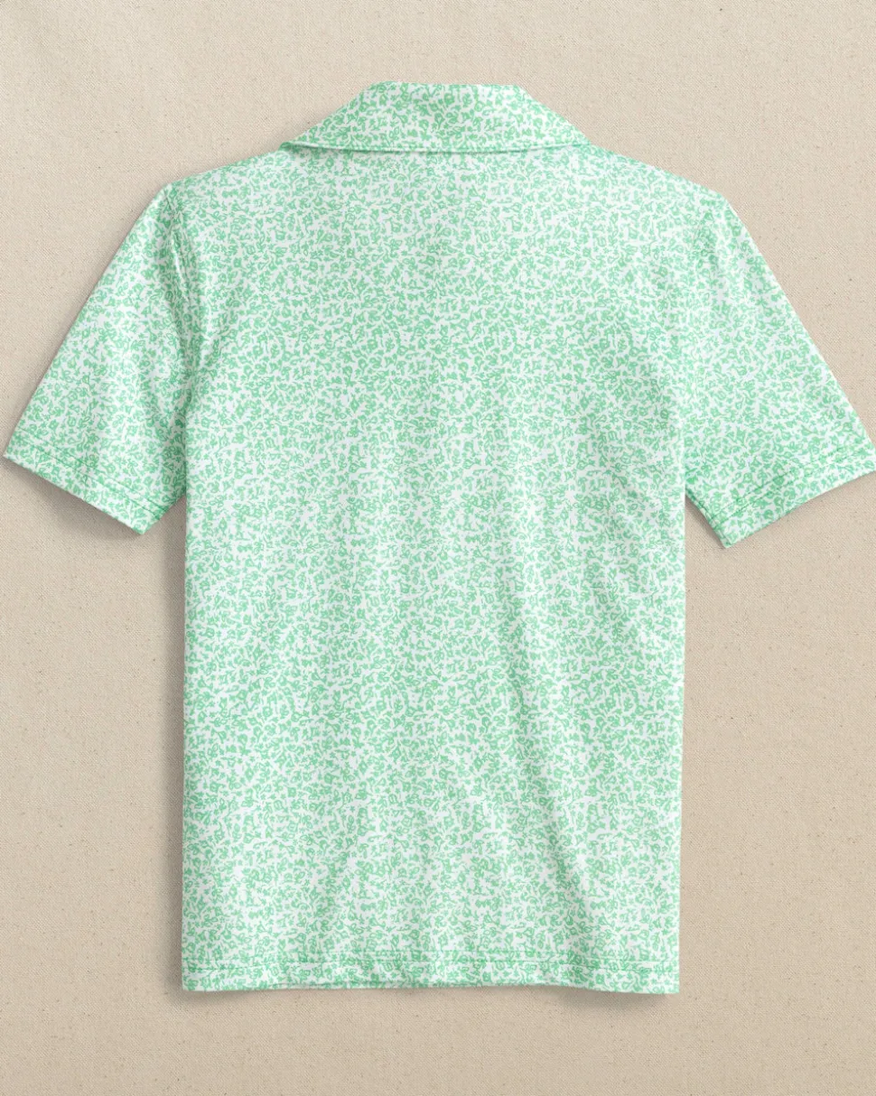 Boys Flower Frenzy Performance Polo