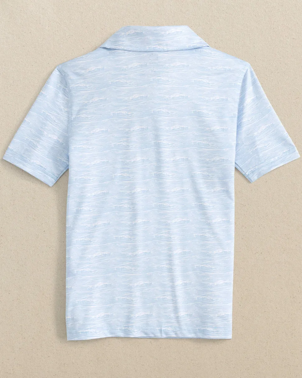 Boys Get In Shipshape Printed Performance Polo