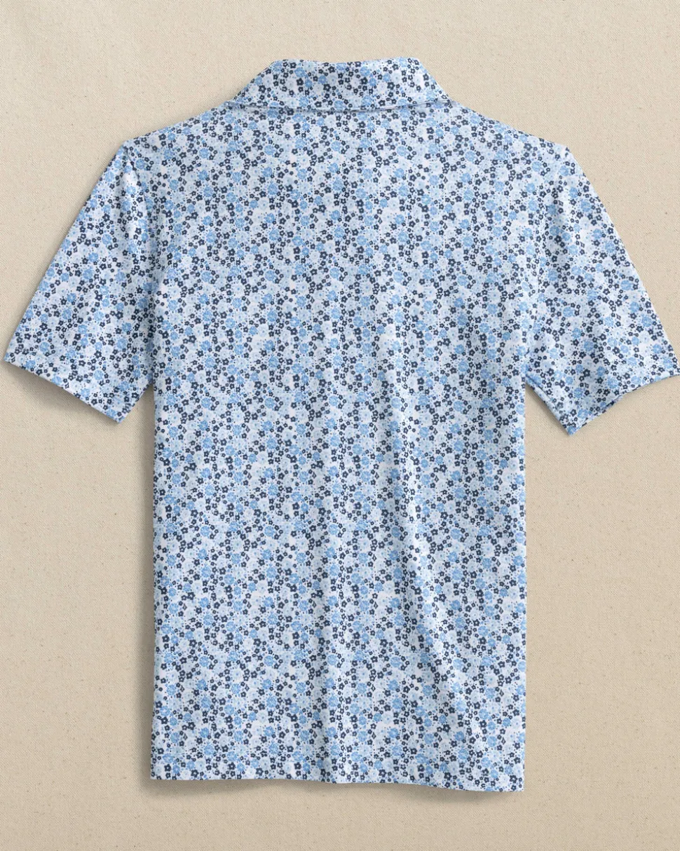 Boys Petal Party Printed Performance Polo