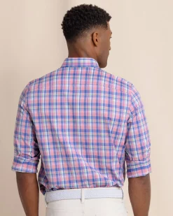 brrr°® Intercoastal Charlesfort Plaid Long Sleeve Sport Shirt