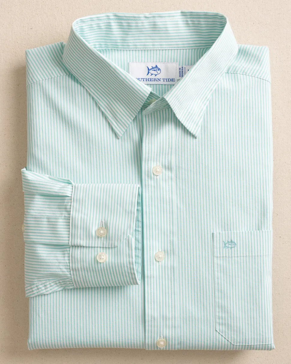 Charleston Granby Stripe Long Sleeve Sport Shirt