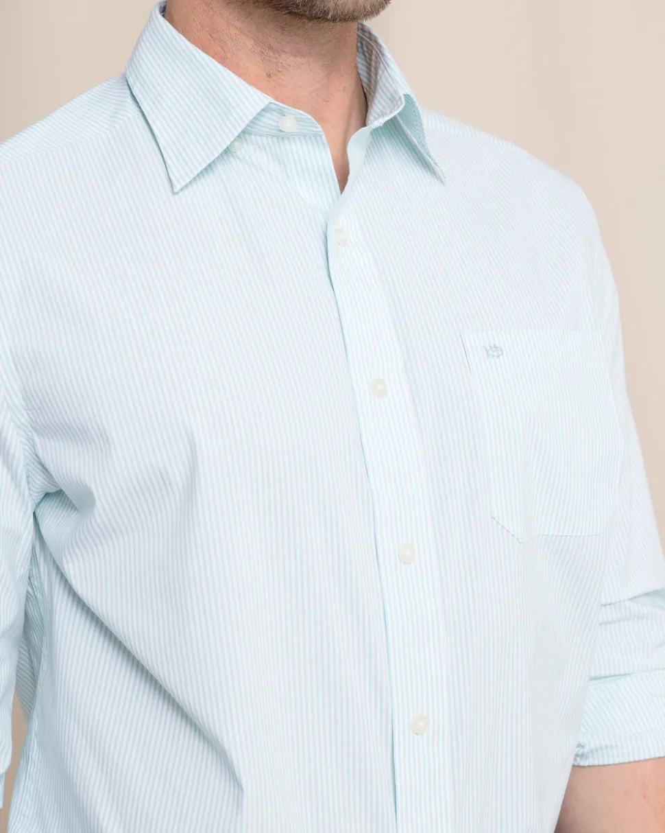Charleston Granby Stripe Long Sleeve Sport Shirt