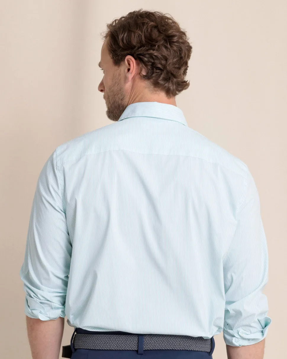 Charleston Granby Stripe Long Sleeve Sport Shirt