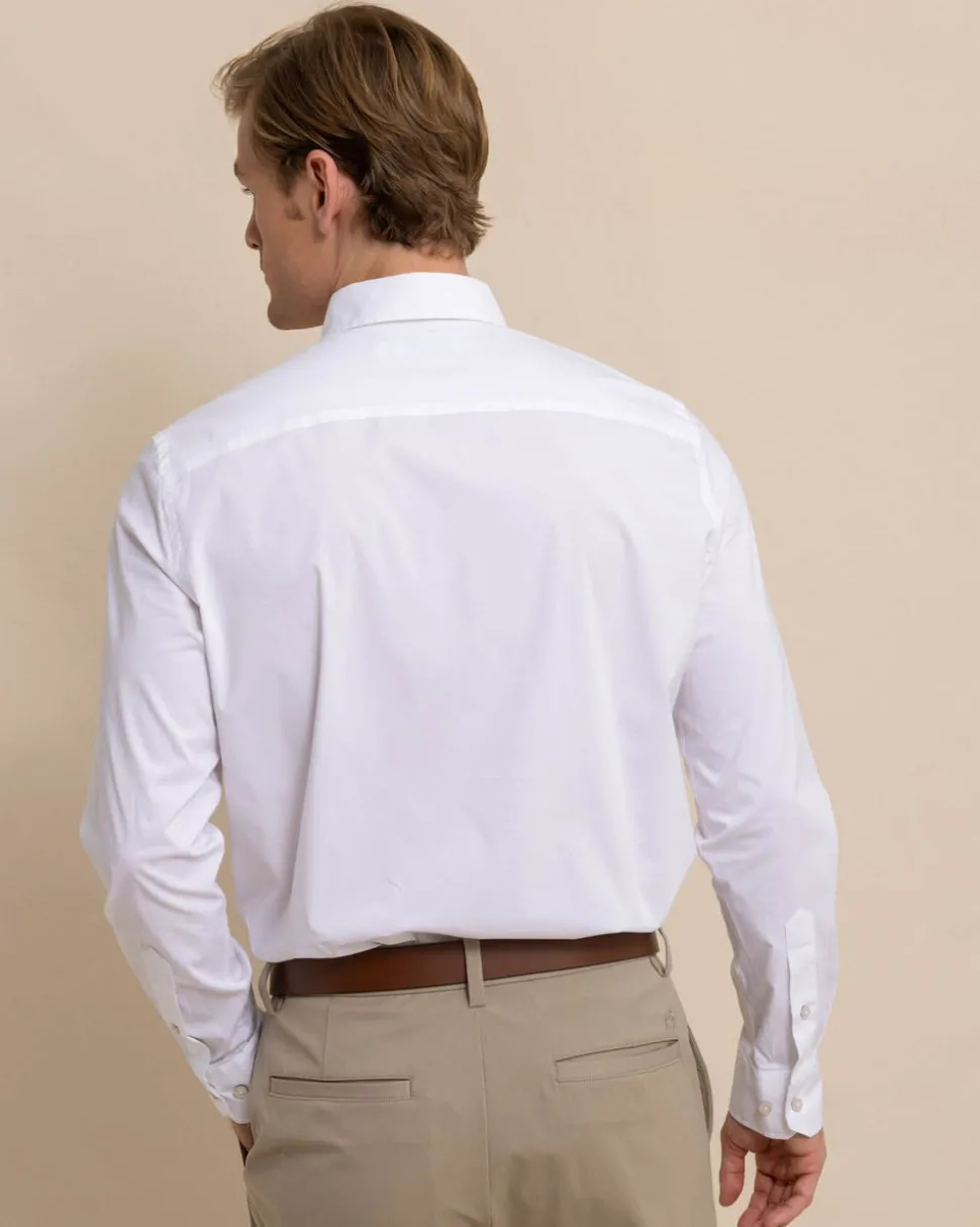 Charleston Overbrook Solid Long Sleeve Sport Shirt
