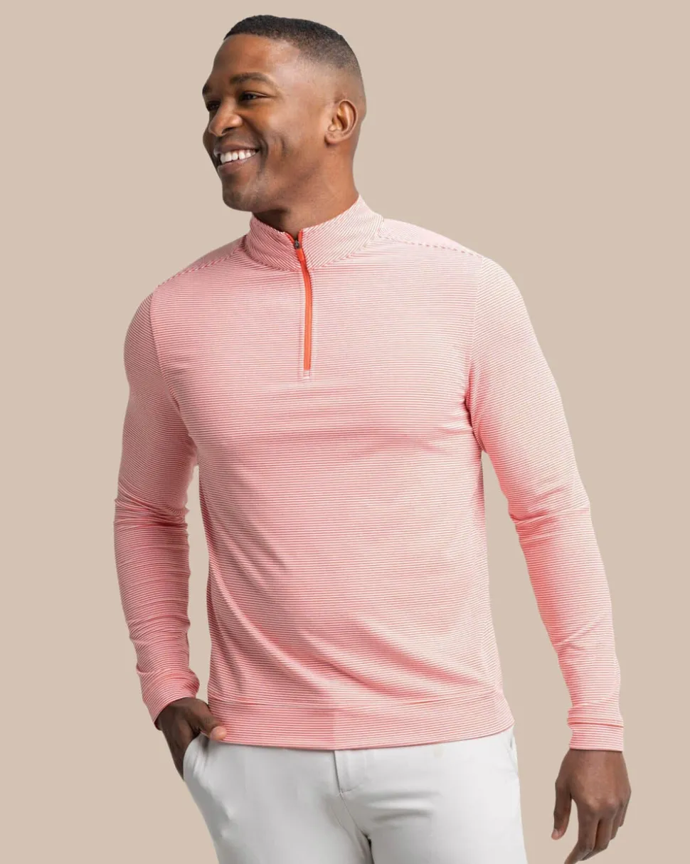 Cruiser Micro-Stripe Heather Quarter Zip