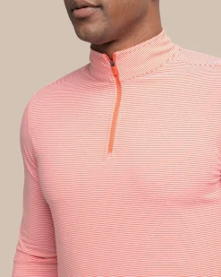 Cruiser Micro-Stripe Heather Quarter Zip