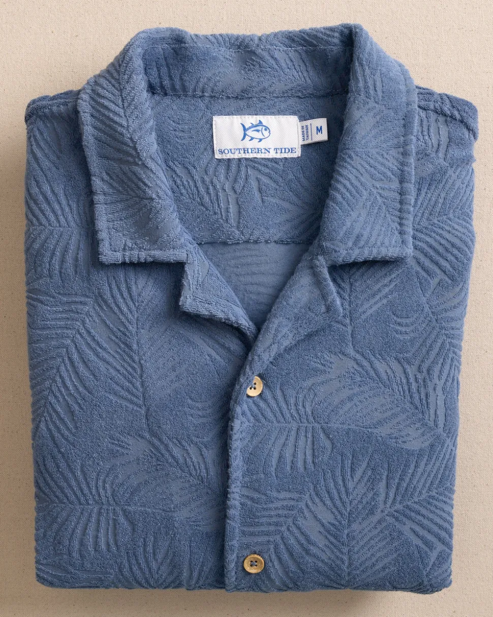 Crystal Beach Terry Short Sleeve Camp Shirt