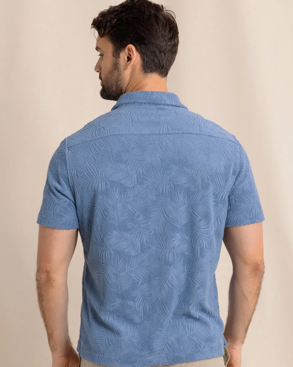 Crystal Beach Terry Short Sleeve Camp Shirt