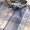 Gulf Breeze Madras Plaid Long Sleeve Sport Shirt