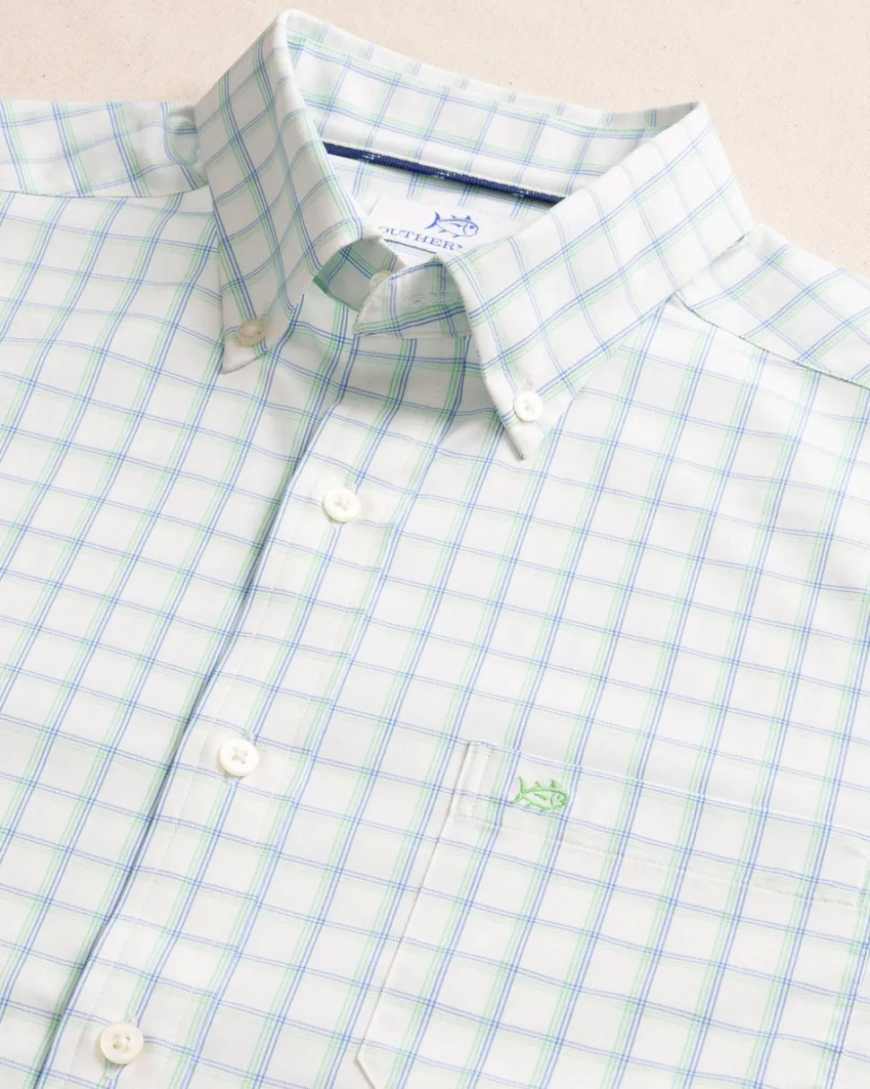 Habersham Plaid Intercoastal Long Sleeve Sport Shirt