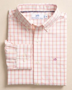 Habersham Plaid Intercoastal Long Sleeve Sport Shirt