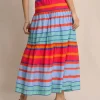 Juliet Calypso Cay Stripe Maxi Skirt