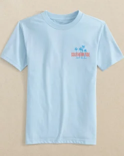 Kids Sunset Palms Short Sleeve T-Shirt