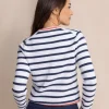 Marlene Striped Button Front Cardigan