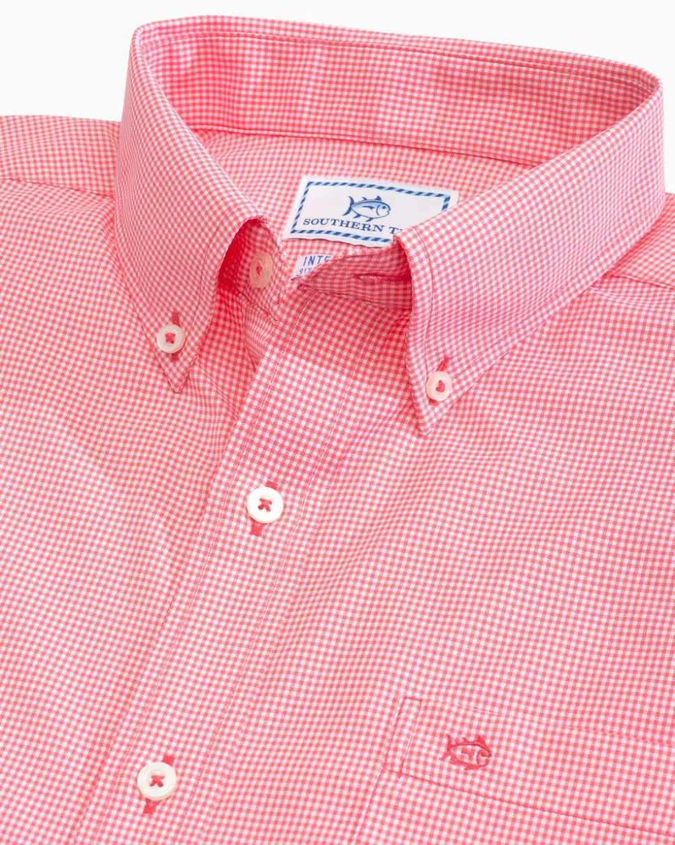 Micro Gingham Intercoastal Performance Sport Shirt