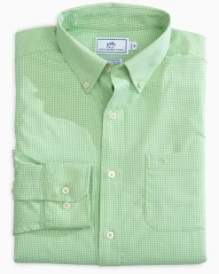 Micro Gingham Intercoastal Performance Sport Shirt