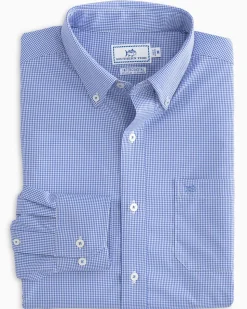 Micro Gingham Intercoastal Performance Sport Shirt