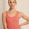 Natalie Printed Cross Back Tank