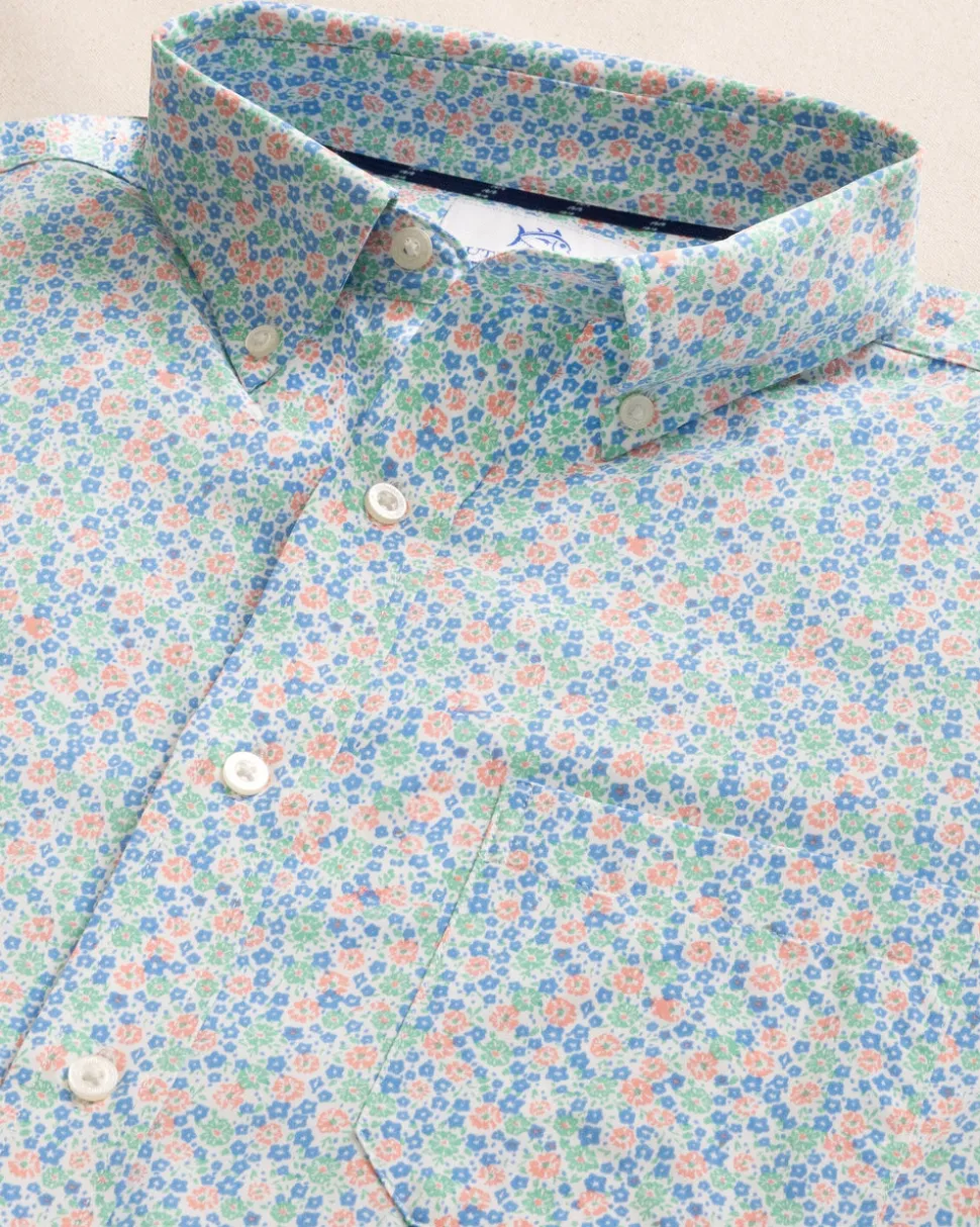 Petal Party Intercoastal Short Sleeve Sport Shirt