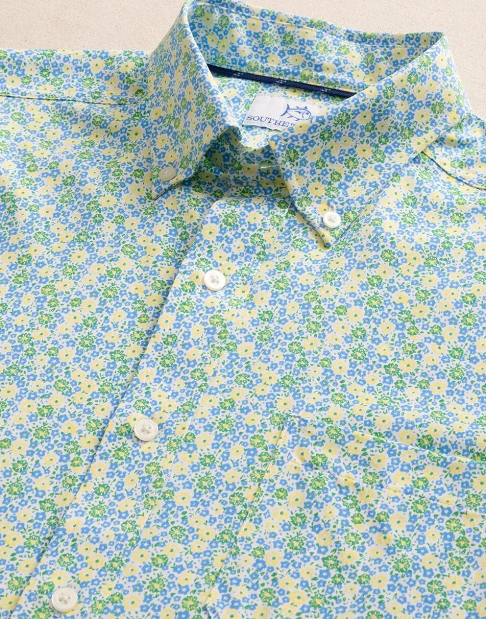 Petal Party Intercoastal Short Sleeve Sport Shirt