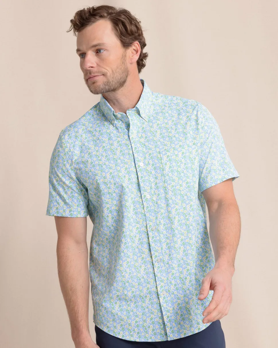 Petal Party Intercoastal Short Sleeve Sport Shirt