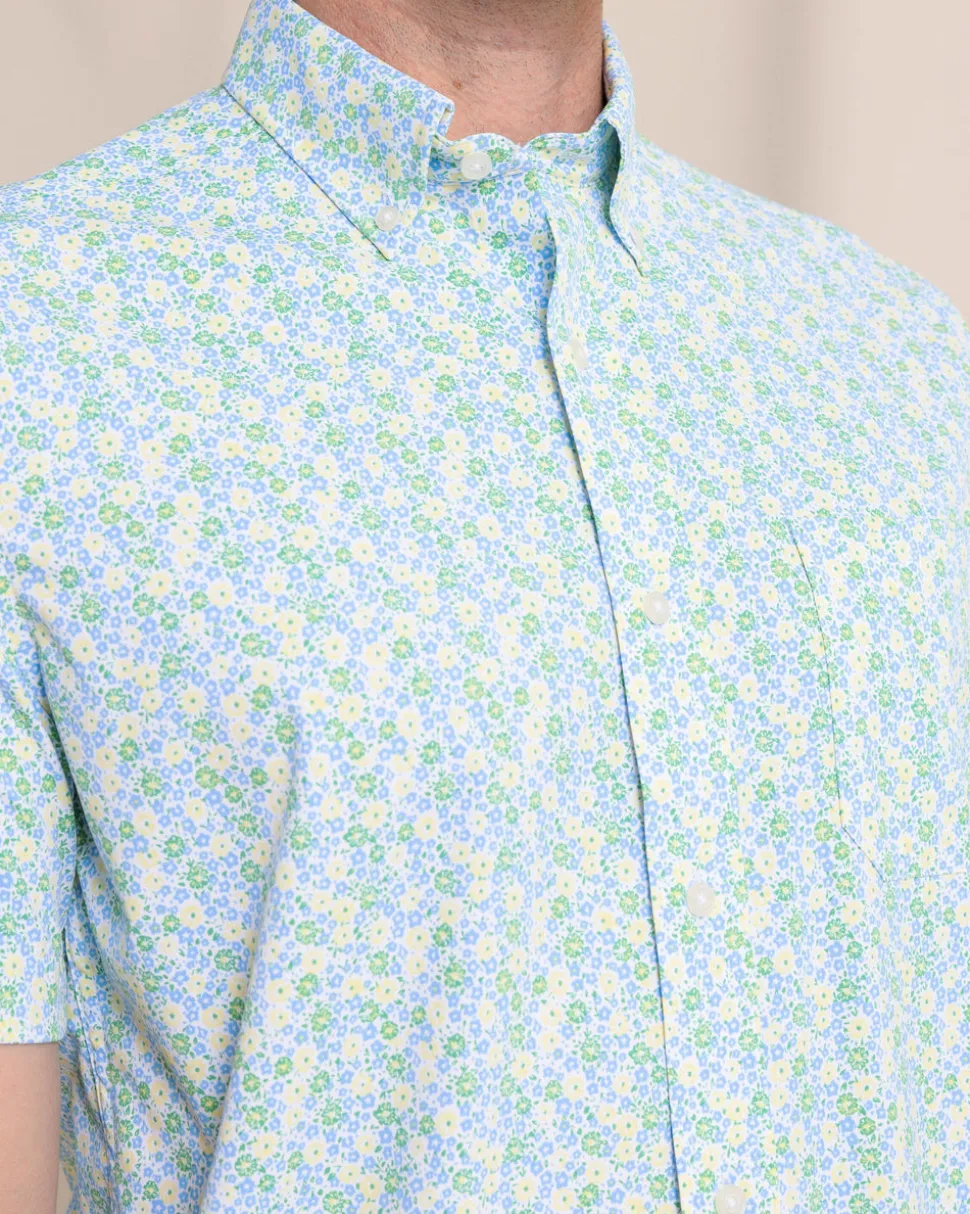 Petal Party Intercoastal Short Sleeve Sport Shirt