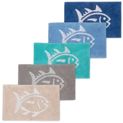Reversible Skipjack Bath Rug - 17”W x 24”L