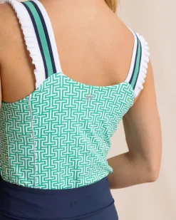 Rylee ST Geo Printed Active Top