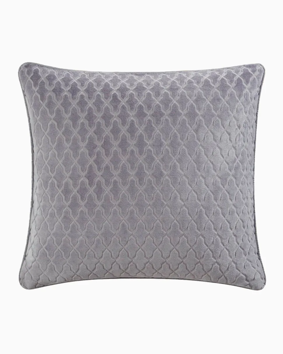 Southern Tide Carolina Falls Square Gray Decorative Pillow