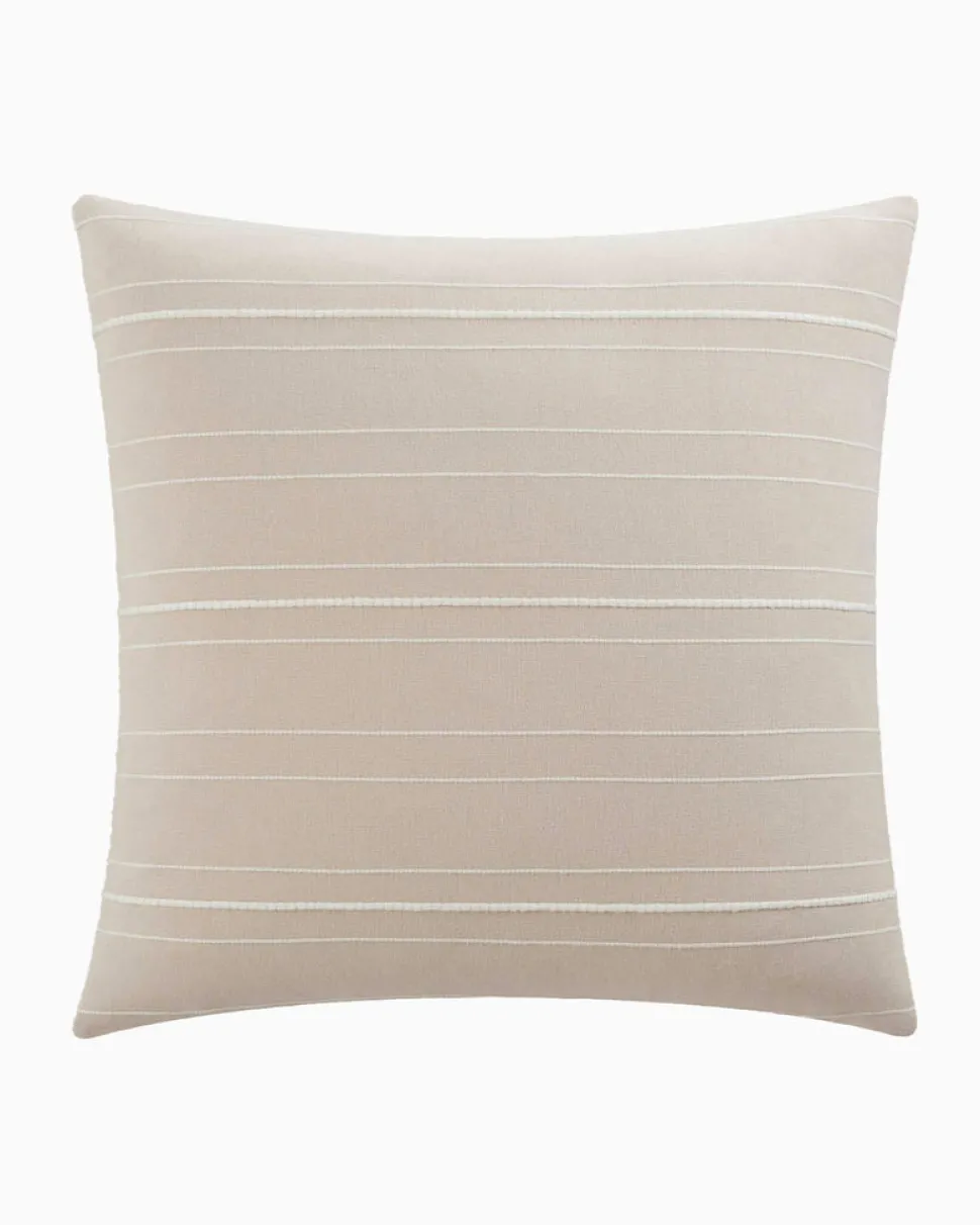 Southern Tide Hartsville Square Tan Decorative Pillow