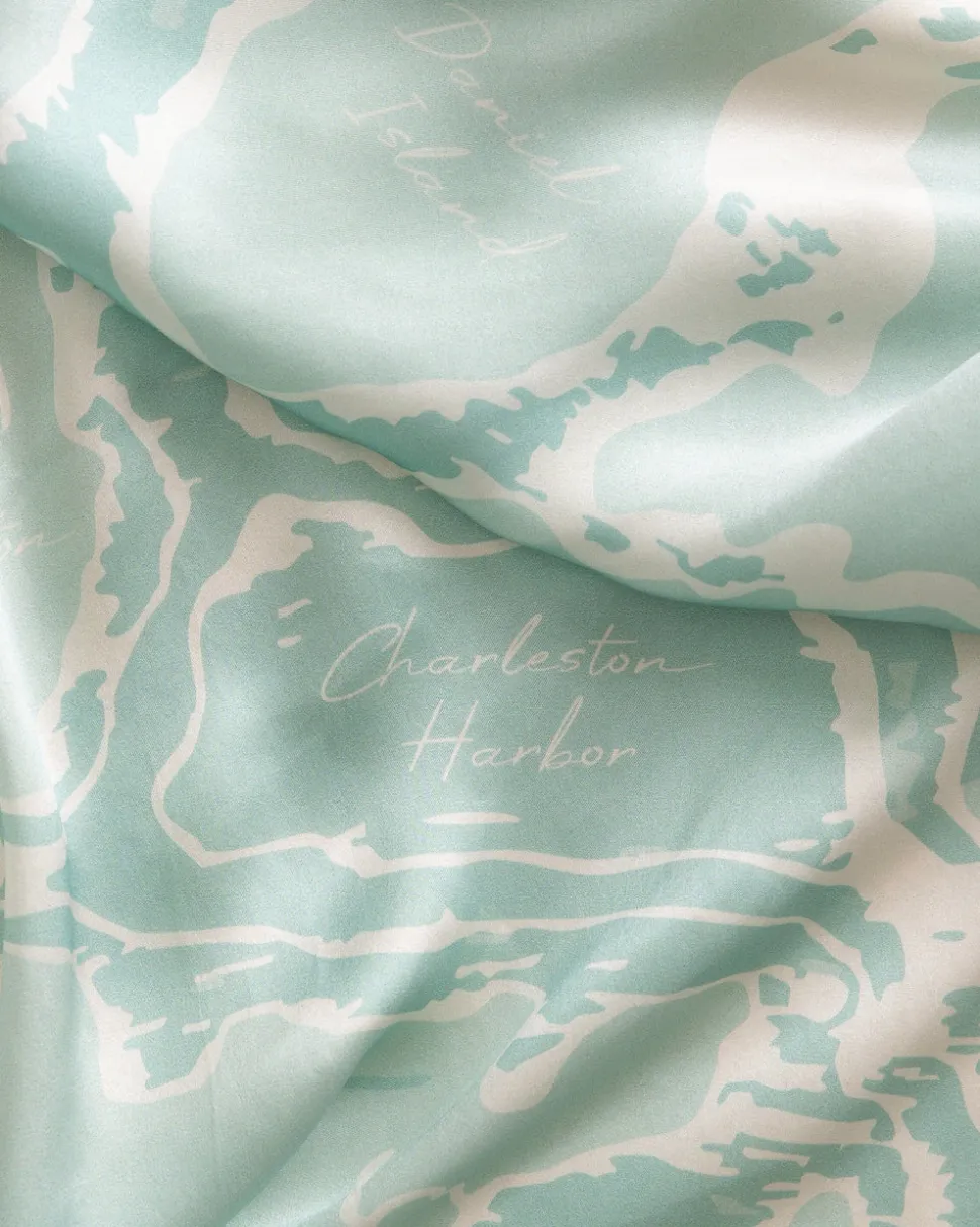 Southern Tide x Swells - Aerial Map Scarf