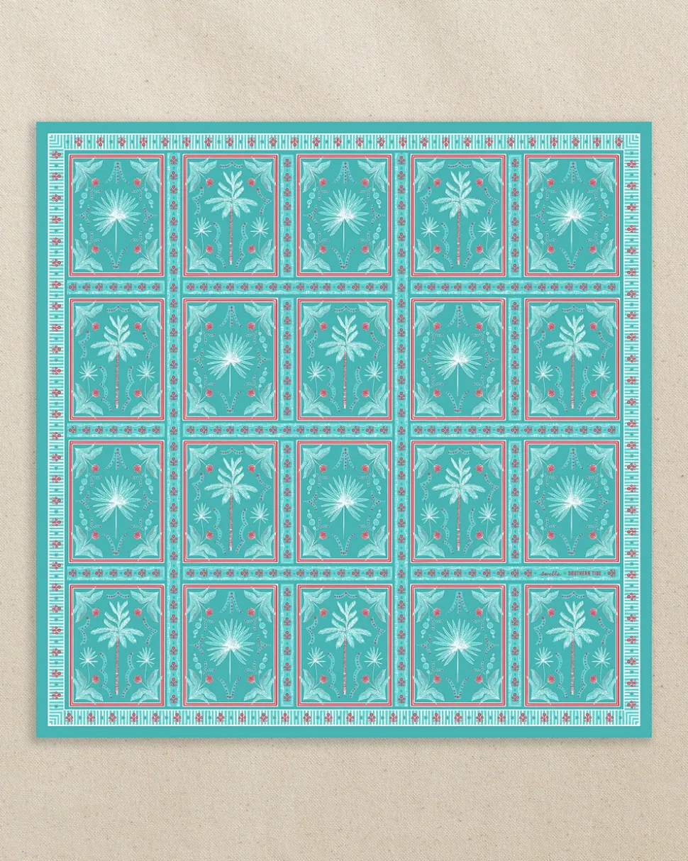 Southern Tide x Swells - Illustrated Palms Scarf