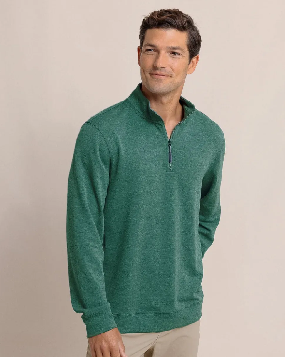 Whyche Interlock Heather Quarter Zip